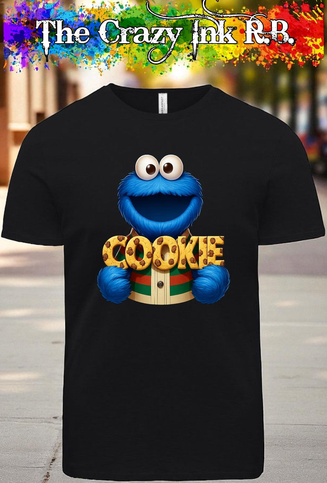 The Cookie Monster Holding The Word Cookie