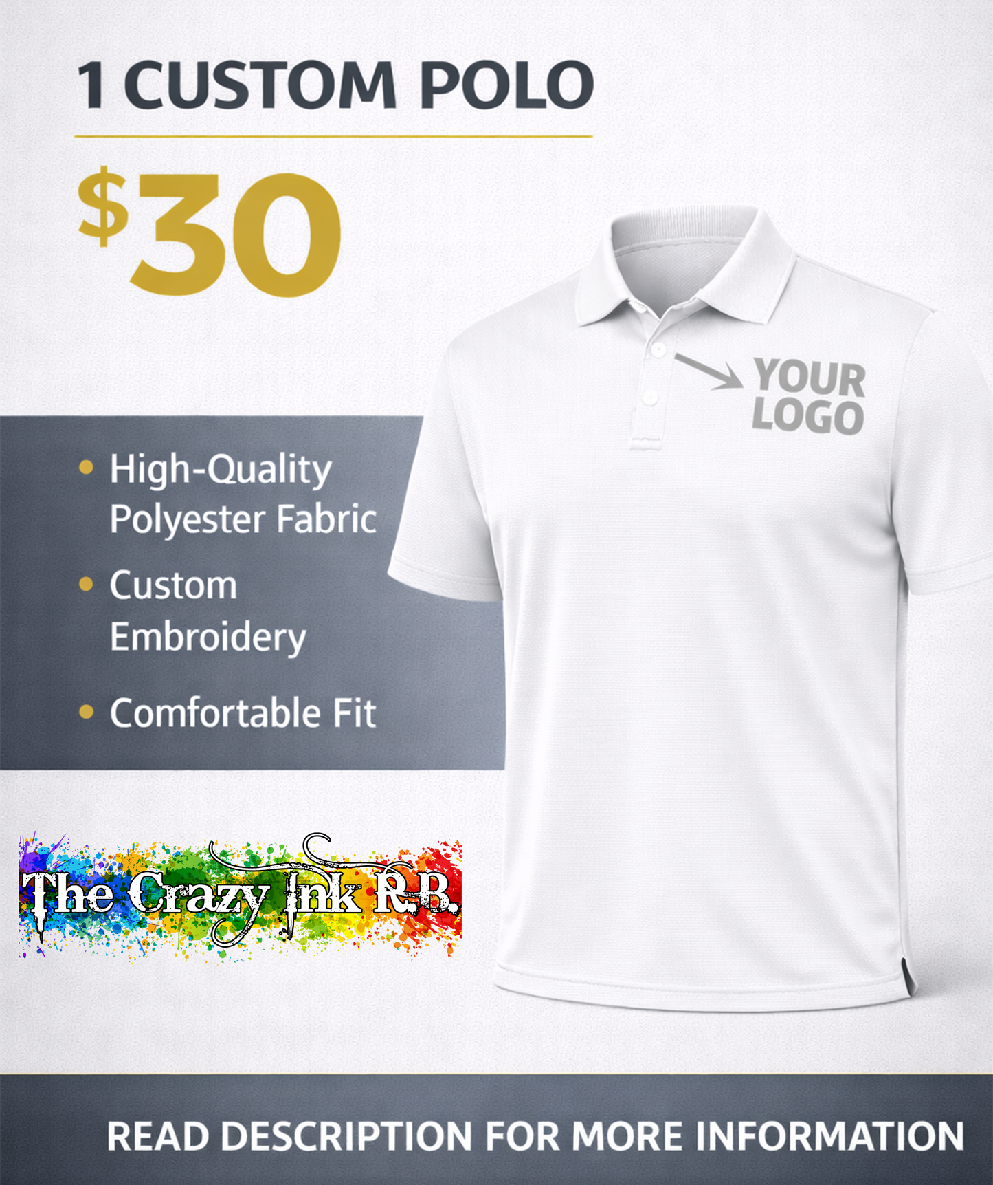 1 Custom Polo Shirt