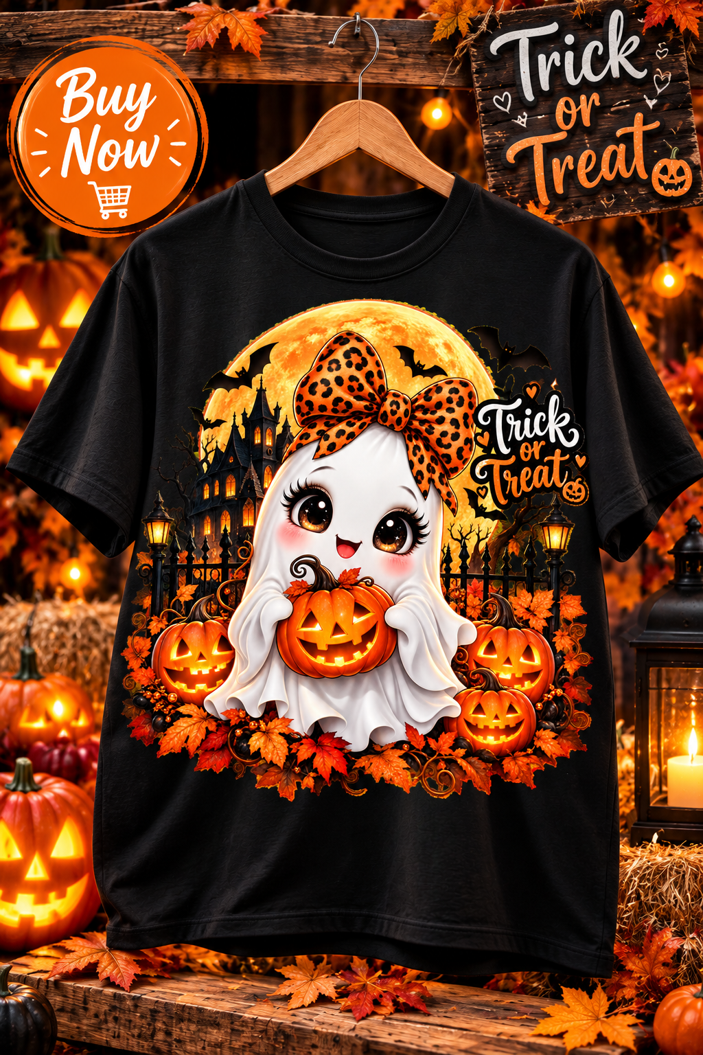 Playera Halloween en gancho