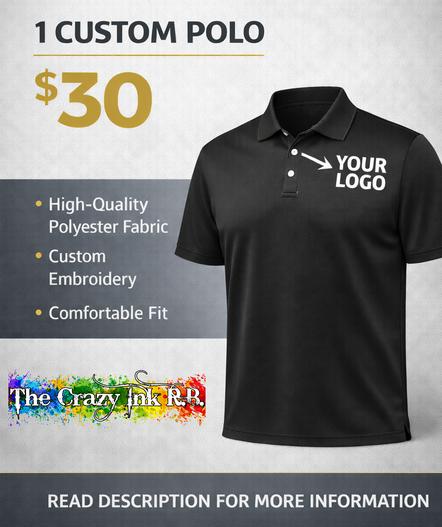 1 Custom Polo Shirt