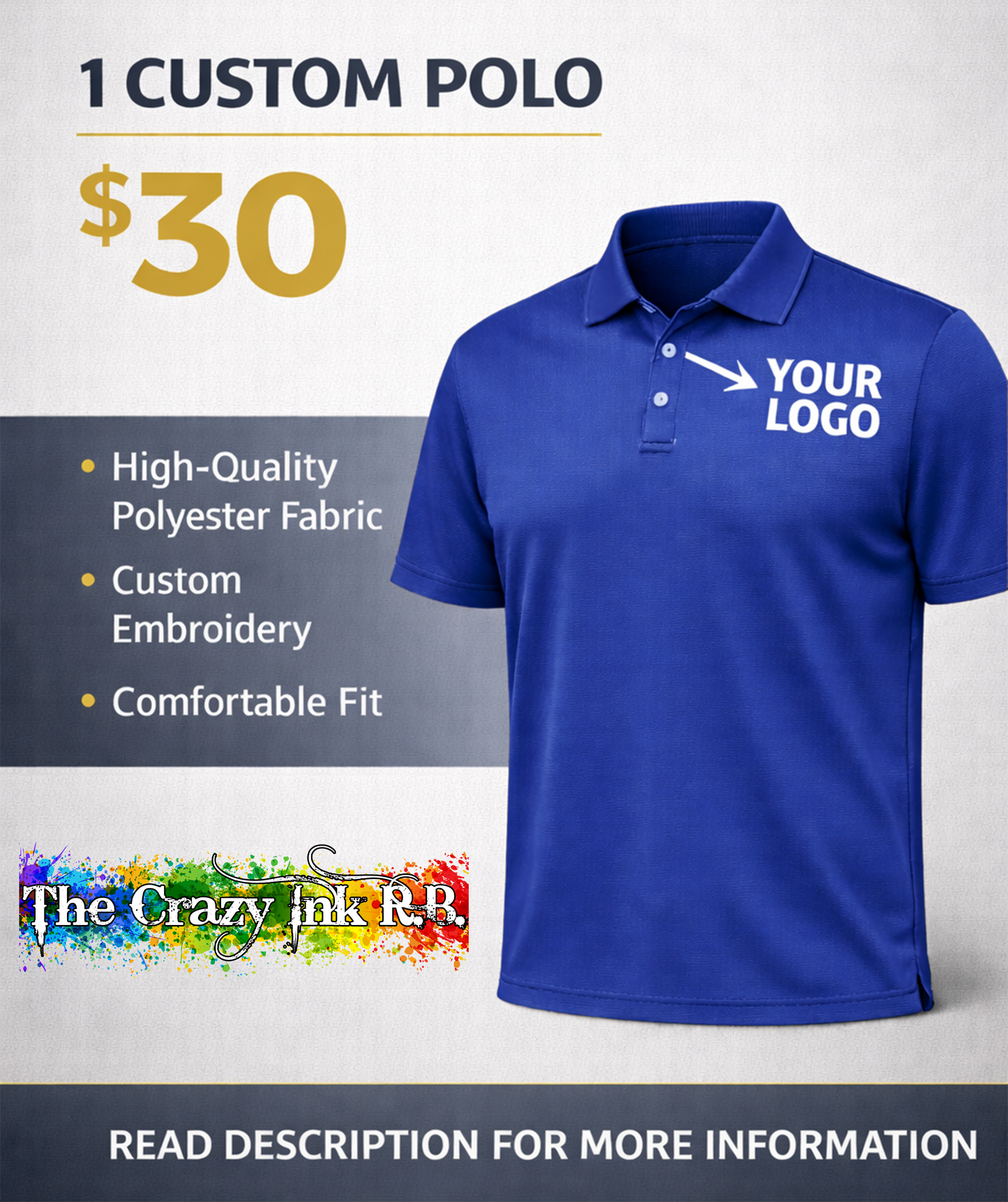 1 Custom Polo Shirt