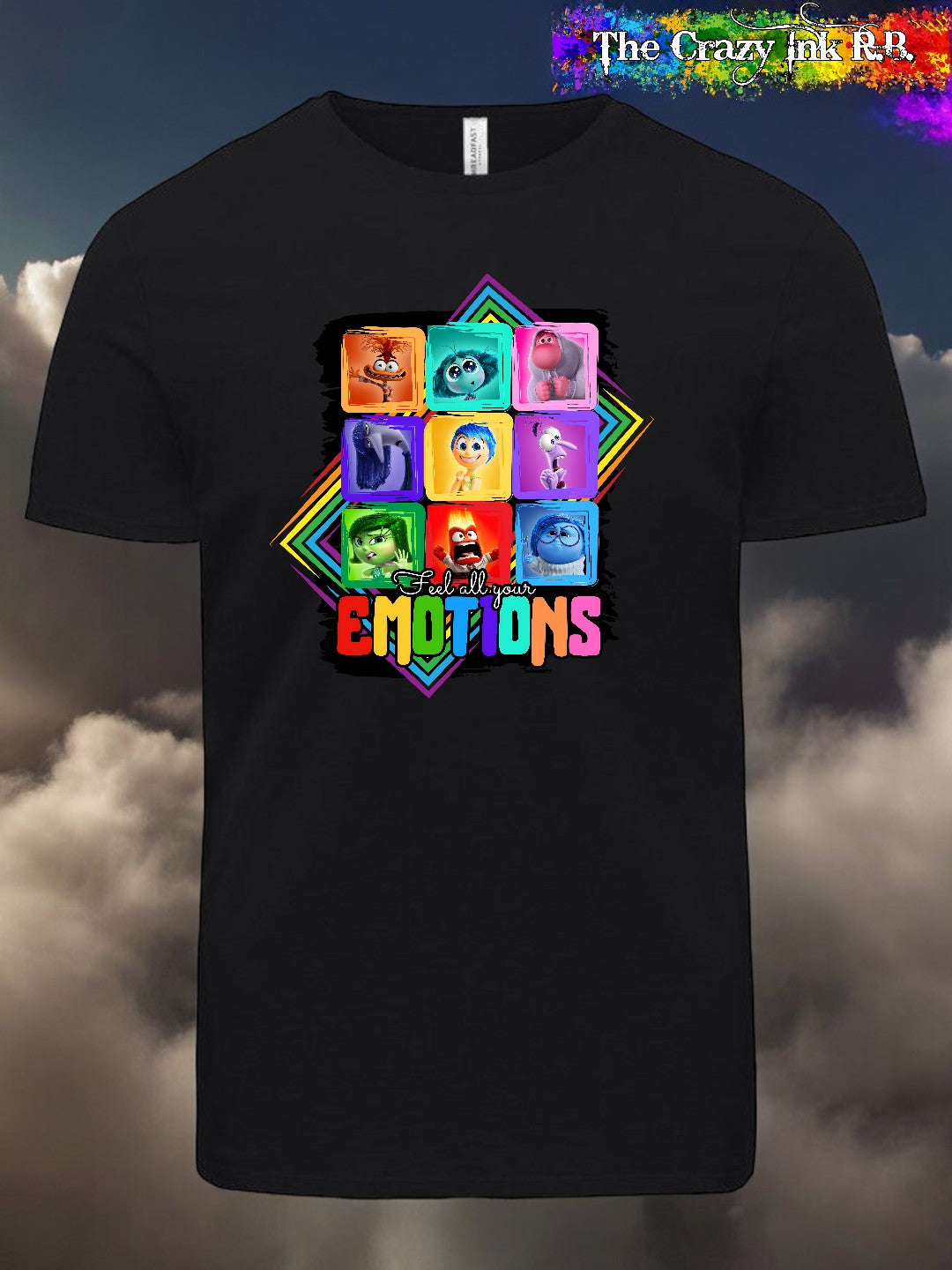 Inside out Emotions graphic t-shirt.