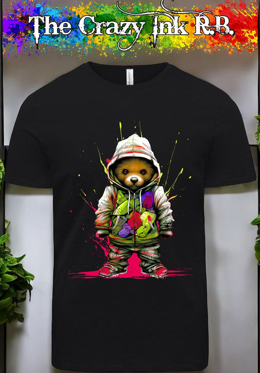 Street Teddy Bear #6 graphic t-shirt.
