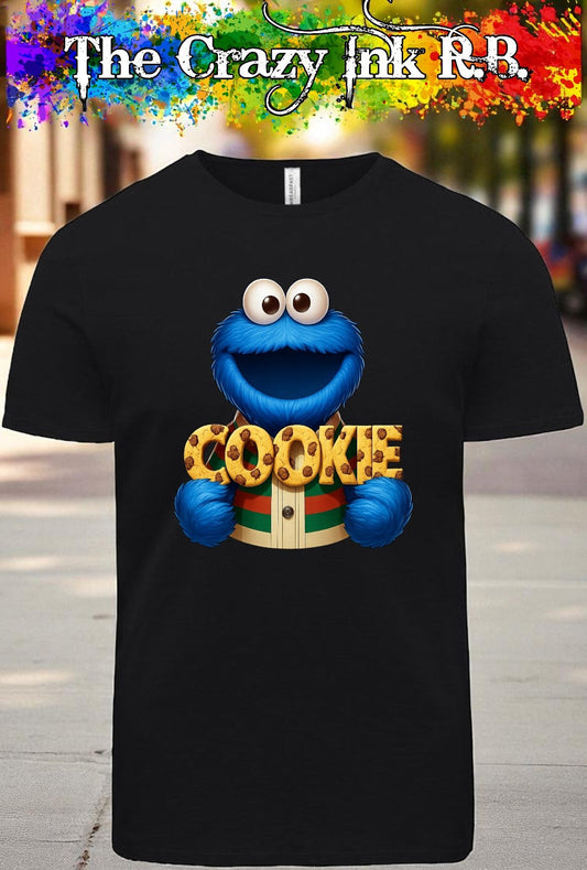 The Cookie Monster Holding The Word Cookie