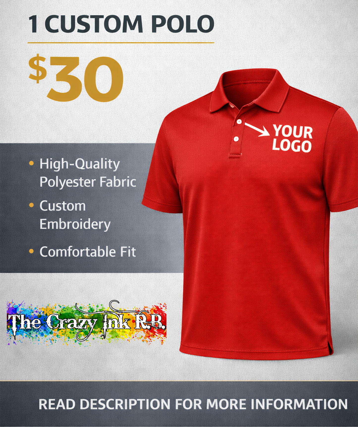 1 Custom Polo Shirt